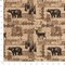 Black Brown Novelty Tapestry Woven Pattern Upholstery Fabric by The Yard - SKU: Finnegan Woodland